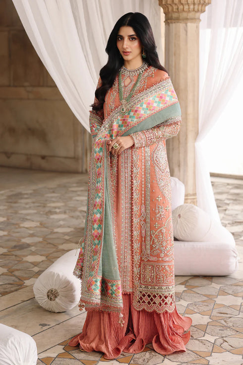 Qalamkar Embroidered Organza Suit RH-04 ZEHRA