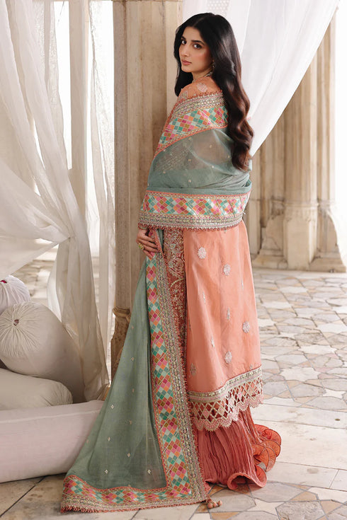 Qalamkar Embroidered Organza Suit RH-04 ZEHRA