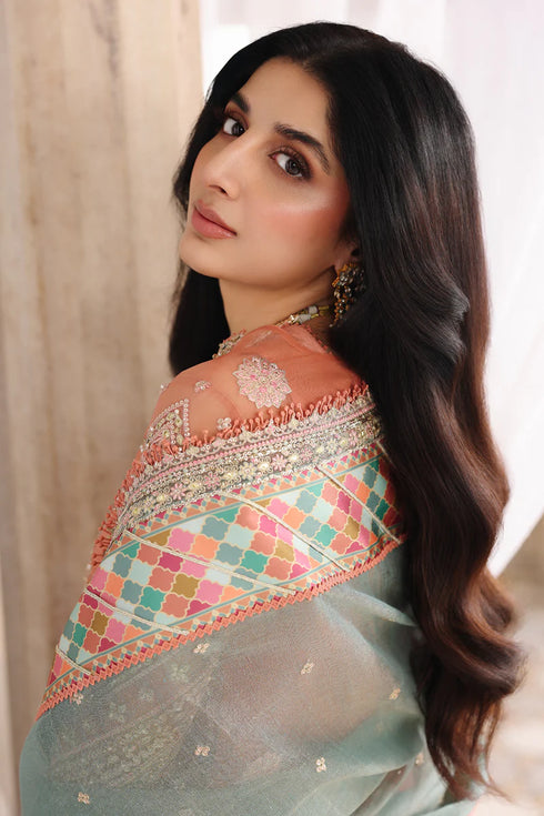 Qalamkar Embroidered Organza Suit RH-04 ZEHRA