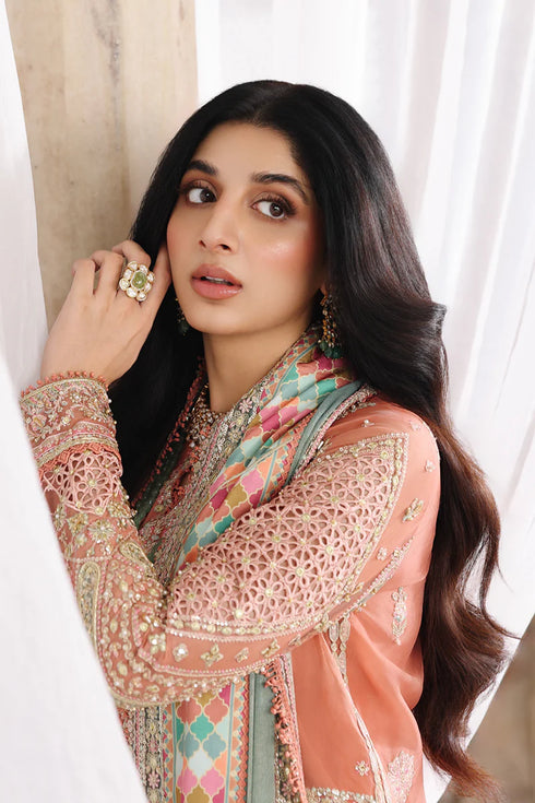 Qalamkar Embroidered Organza Suit RH-04 ZEHRA