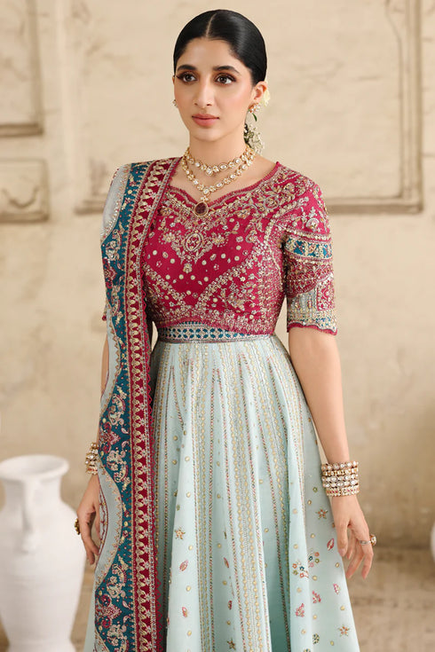 Qalamkar Embroidered Raw Silk Suit RH-08 LAYLA