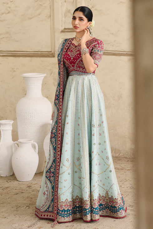 Qalamkar Embroidered Raw Silk Suit RH-08 LAYLA