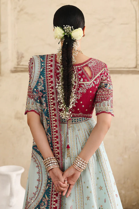 Qalamkar Embroidered Raw Silk Suit RH-08 LAYLA