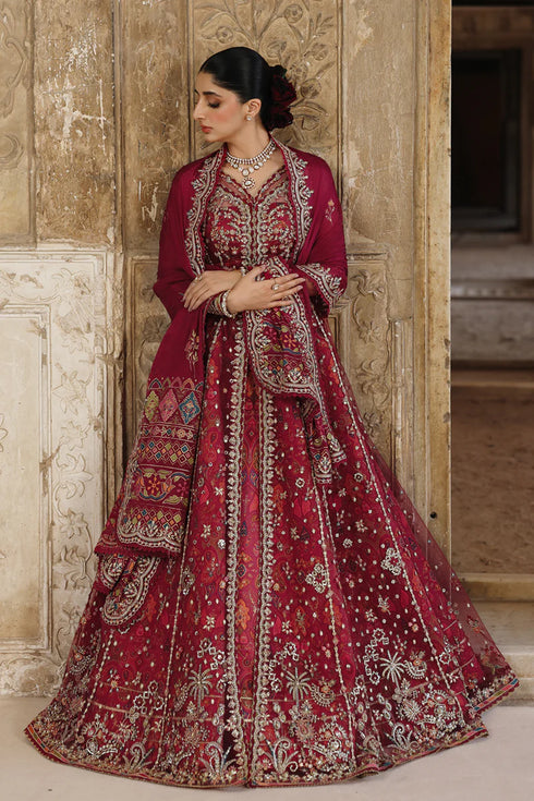Qalamkar Embroidered Net Suit RH-01 JAHAN