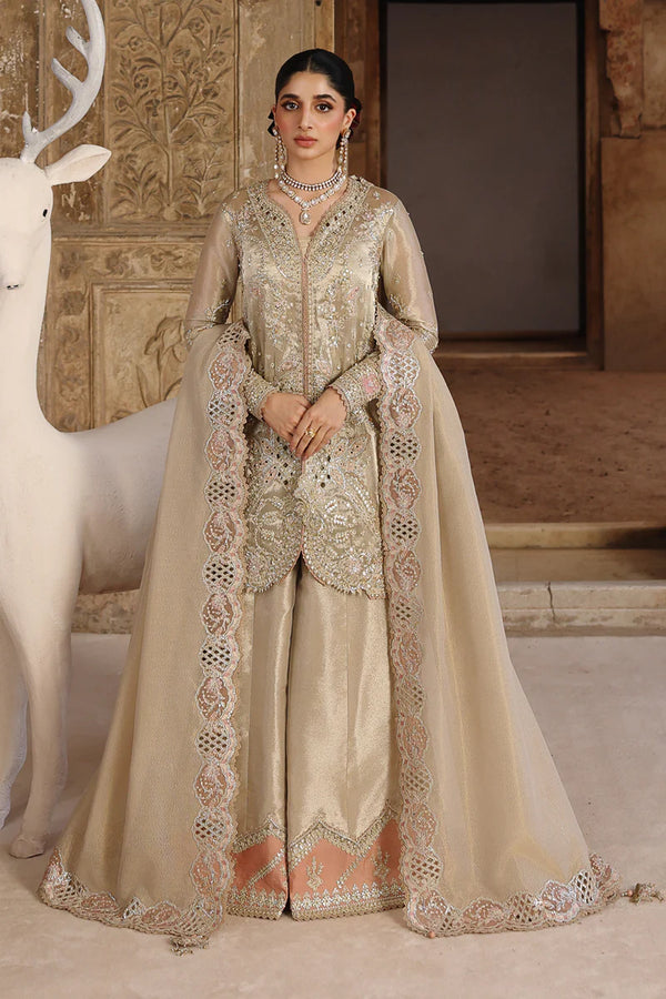Qalamkar Embroidered Zari Tissue Suit RH-07 AMEERA