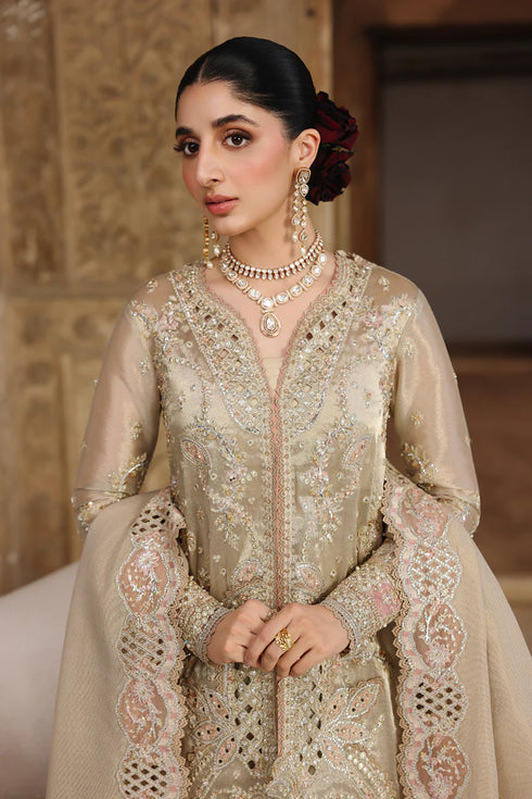 Qalamkar Embroidered Zari Tissue Suit RH-07 AMEERA