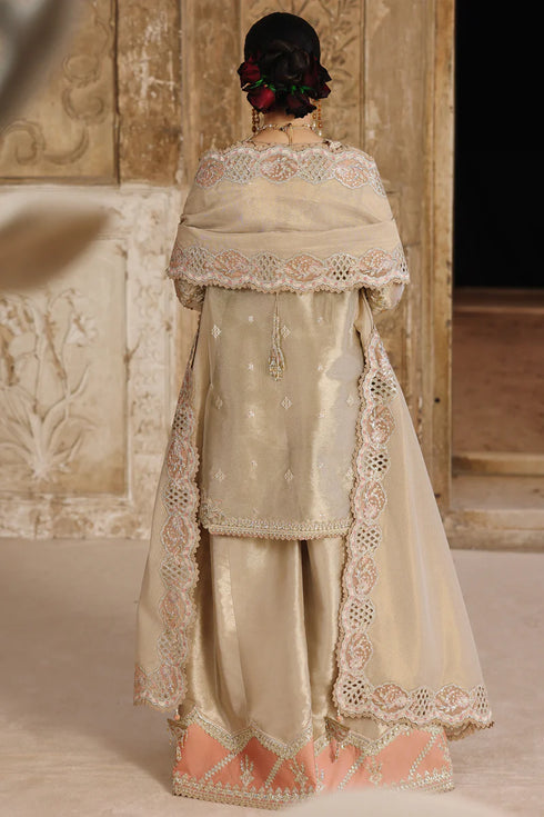 Qalamkar Embroidered Zari Tissue Suit RH-07 AMEERA