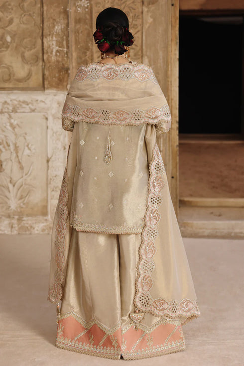 Qalamkar Embroidered Zari Tissue Suit RH-07 AMEERA