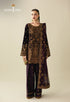 Asim Jofa Embroidered Velvet Suit AJULM-02