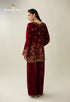 Asim Jofa Embroidered Velvet Suit AJULM-05