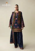 Asim Jofa Embroidered Velvet Suit AJULM-04
