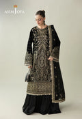 Asim Jofa Embroidered Velvet Suit AJULM-01