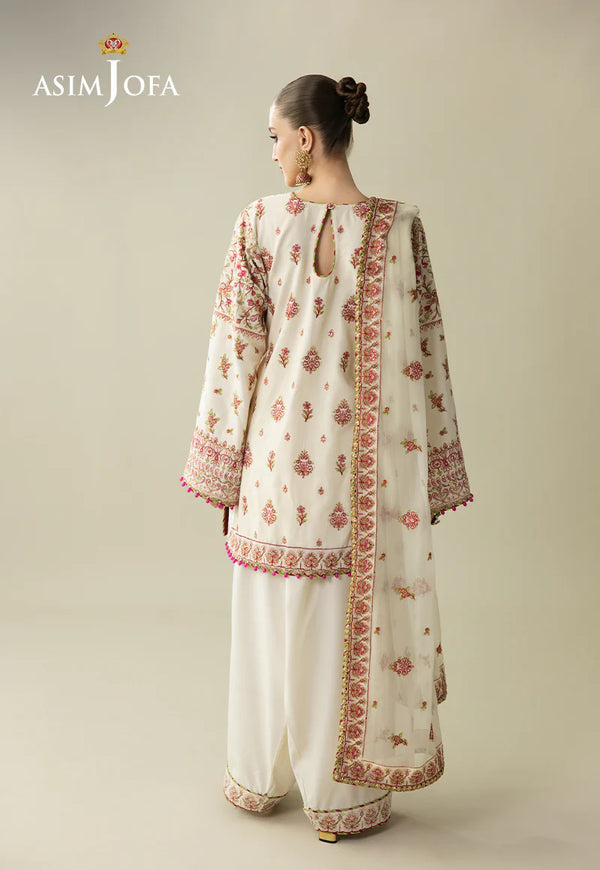 Asim Jofa Embroidered Velvet Suit AJULM-06