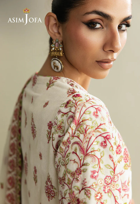 Asim Jofa Embroidered Velvet Suit AJULM-06