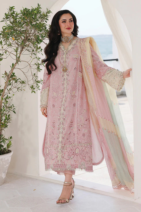 Qalamkar Chikankari Embroidered Suit SA-09 HANIYA