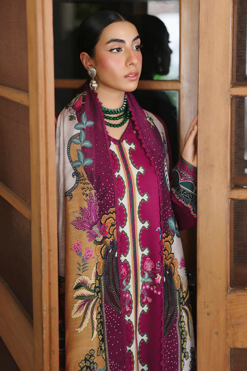 Qalmkar Jacquard Digital Printed Suit QW-04 (B) LACEY