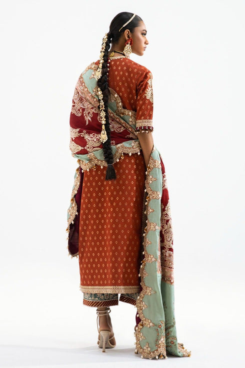 Sana Safinaz Embroidered Jacquard 3 Piece Suit N231-006-CL