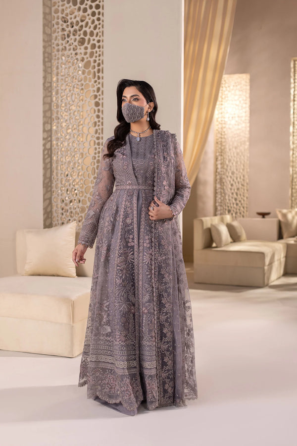 Flossie Embroidered Organza Suit DA-09