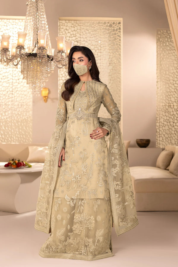 Flossie Embroidered Organza Suit DA-07