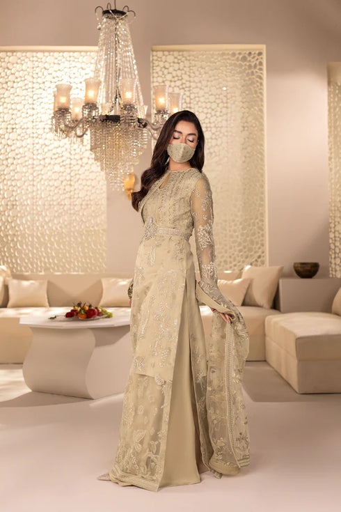 Flossie Embroidered Organza Suit DA-07