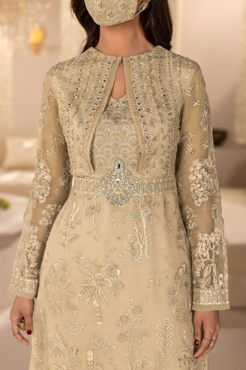 Flossie Embroidered Organza Suit DA-07