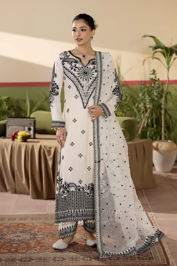 Maryams Embroidered Silk Suit Pearl-Grace-HRI-8594