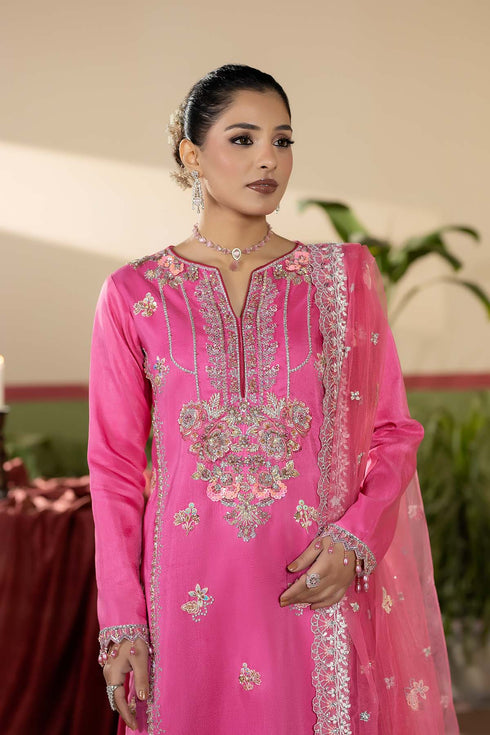 Maryams Embroidered Silk Suit Gul-E-Rang-HRI-8592