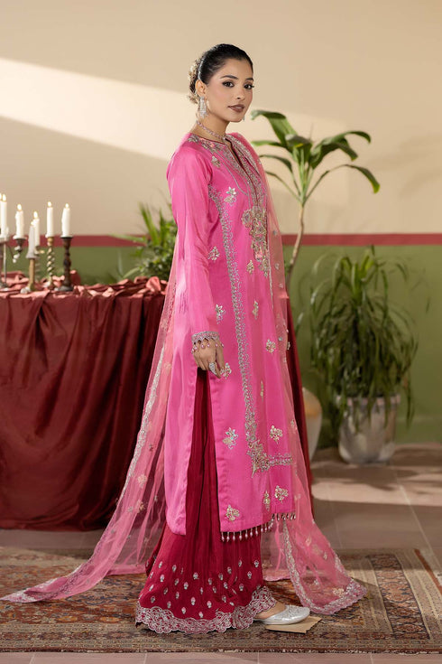 Maryams Embroidered Silk Suit Gul-E-Rang-HRI-8592