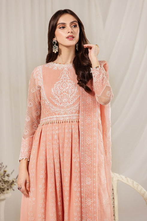 Alizeh Embroidered Chiffon 3 Piece Suit Leela