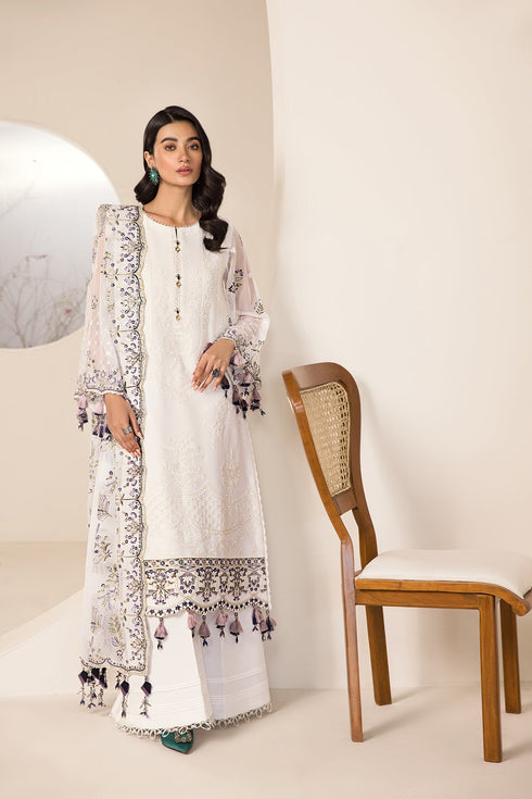 Alizeh Embroidered Chiffon 3 Piece Suit V15D07