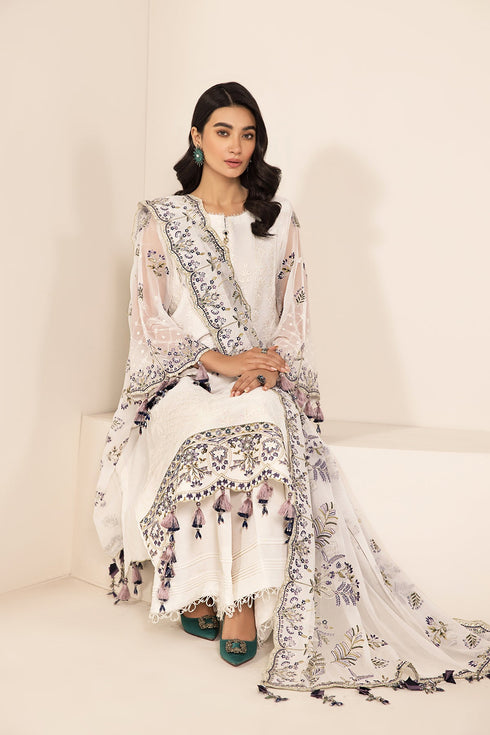 Alizeh Embroidered Chiffon 3 Piece Suit V15D07