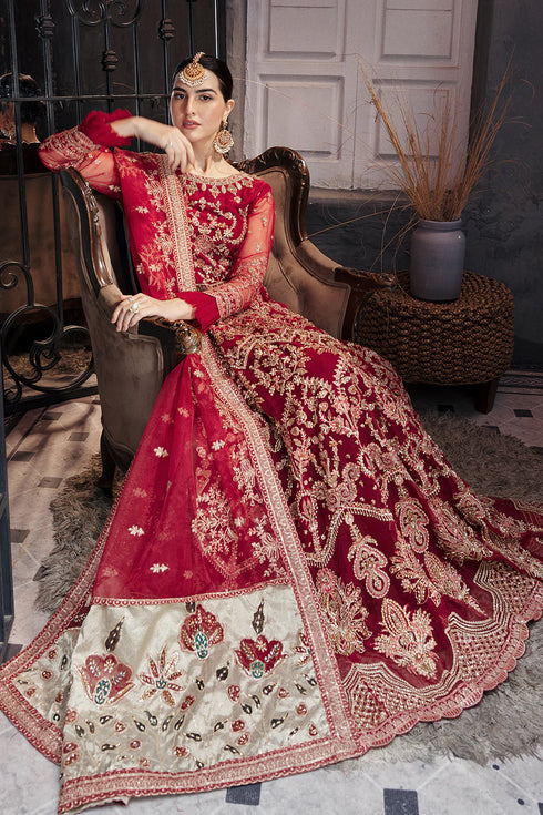 Emaan Adeel Embroidered Net 3 Piece suit NW-01