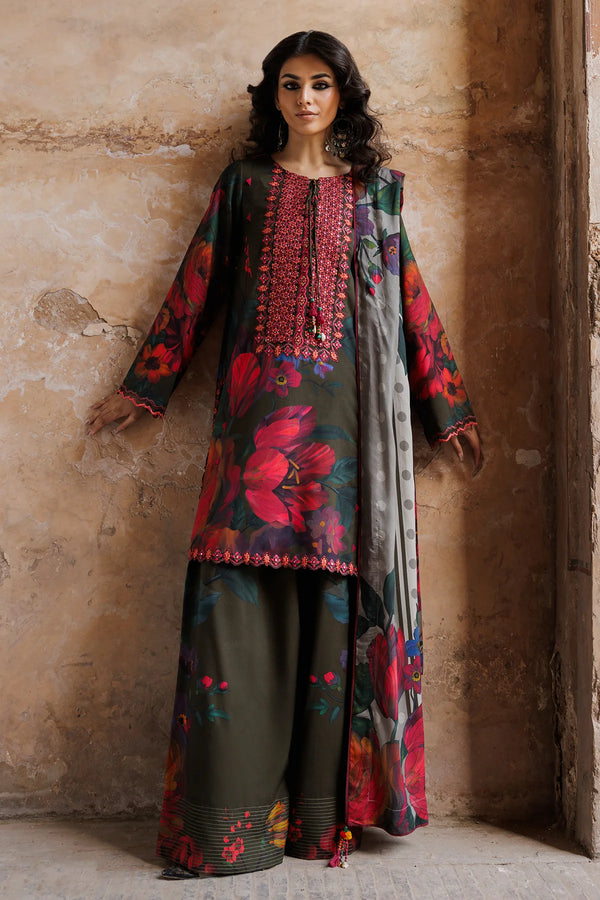 Charizma Embroidered Linen 3PC Suit CCW6-18