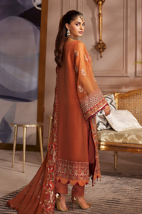 Emaan Adeel Embroidered Organza 3 Piece EL-03
