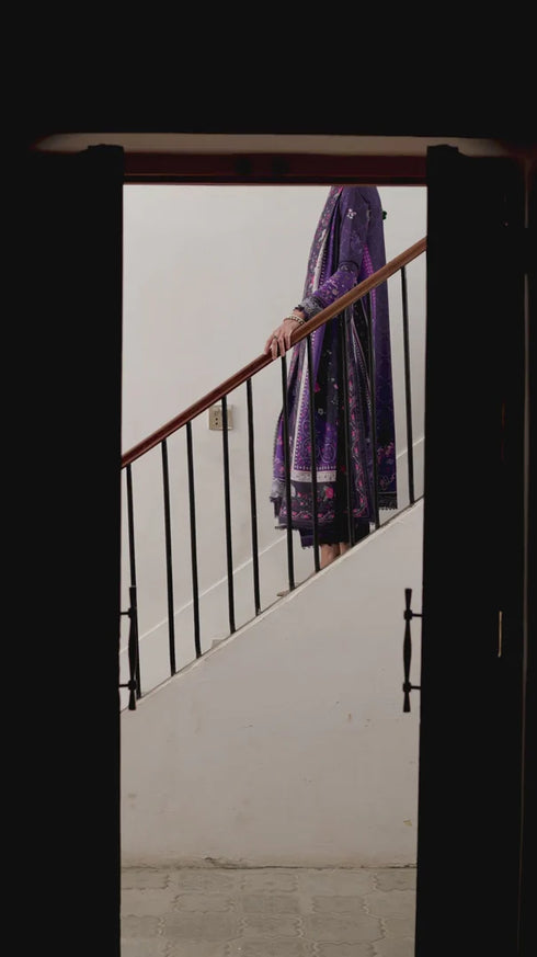 Qalmkar Jacquard Digital Printed Suit QW-03 (B) VANNA