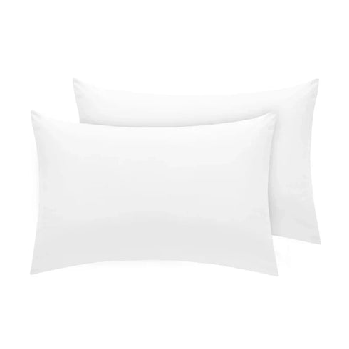 400 Thread Count Pure Cotton White Pillow Case, King Oxford, Pack of 2