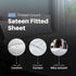 400 Thread Count 30cm Fitted Sheet - 100% Egyptian Cotton, White