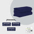 100% Egyptian Cotton 600 GSM Bath Towels Set - Navy