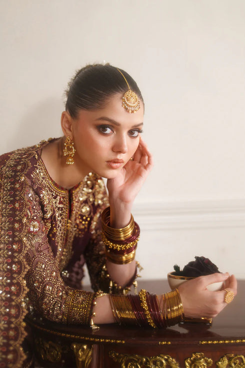 Baroque Embroidered Chiffon Suit CH14-07