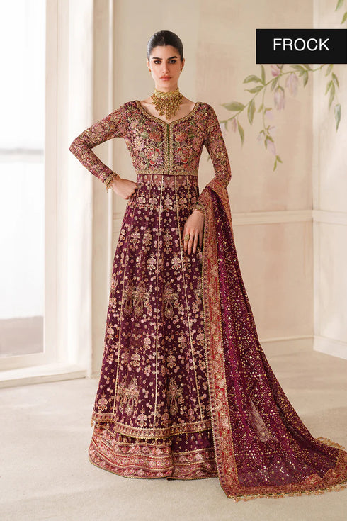 Baroque Embroidered Chiffon Suit CH14-05