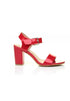 Low Block Heel Sandals Red Pat G-1840