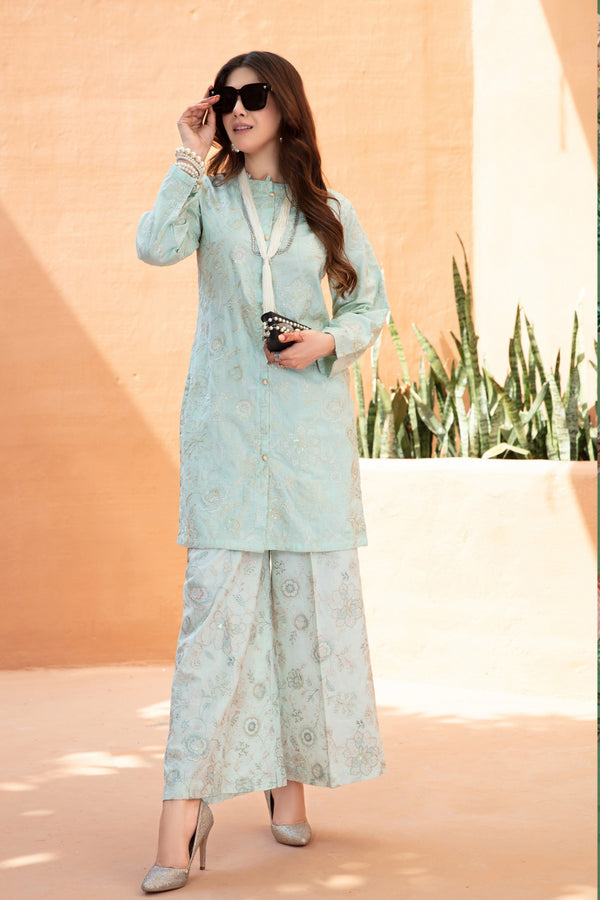 Simran Embroidered Cotton Sequence Co Ords SM-06