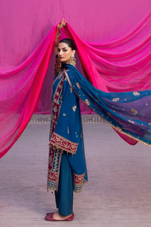 Eman Adeel Embroidered Chiffo Suit VELANIS