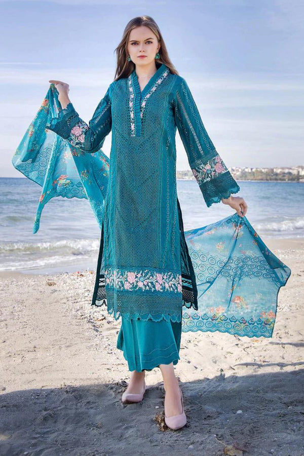 Adan Libas Embroidered Lawn 3 Piece suit Blossom 5733