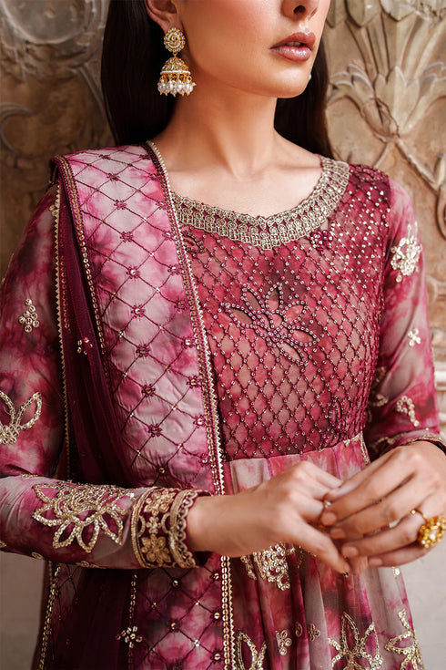 Iznik Printed Chiffon Suit UE-533