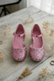Kids Pink Glitter Shoes BS-41