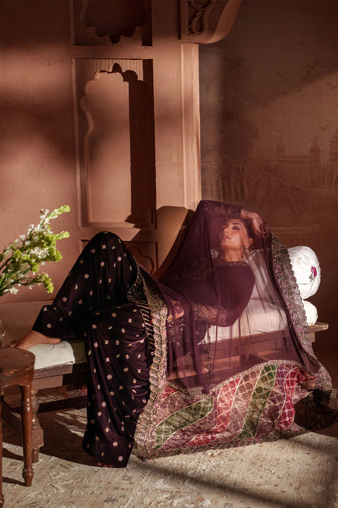 Iznik Embroidered Velvet Suit IV-61