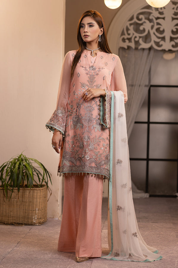 Flossie Embroidered Chiffon 3 Piece suit OPHELIA