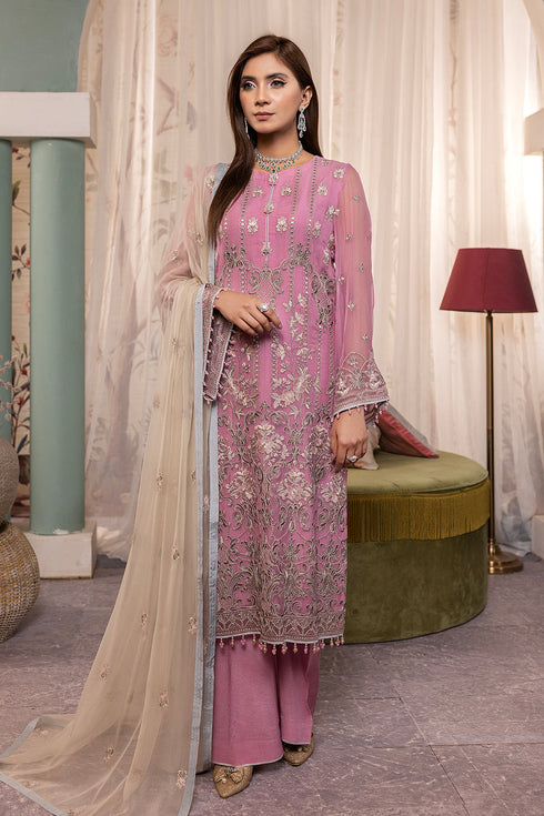 Flossie Embroidered Chiffon 3 Piece suit MISHFAH