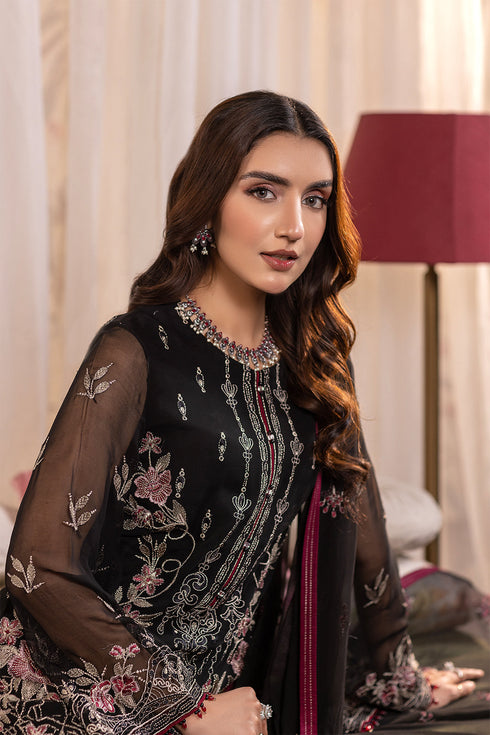 Flossie Embroidered Chiffon 3 Piece suit LAYLA -A